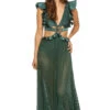 Patbo X Alessandra Ambrosio Beach Dress -Sunny Sundress Sales VEL21686US Apparel Dress Palace Green Front2