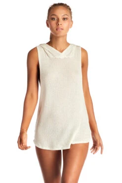 Drifter Sleeveless Creme Hoodie