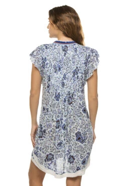 Sasha Mini Dress -Sunny Sundress Sales WSAR23NBPSL Apparel Dress Blue Pensee Back